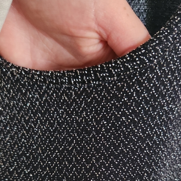 Black Dress with Silver Thread - Picture 3 of 3